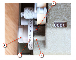 M-209 Setting Knob Details