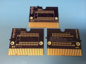 Three Bare CoCoEPROMpak Boards